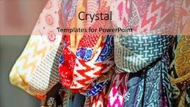  Presentation with indian bazaar - Presentation theme having are sold in the bazaar background and a coral colored foreground