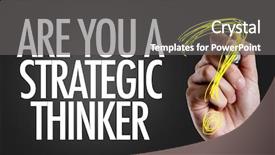  Presentation with strategic - PPT layouts enhanced with are you a strategic thinker background and a gray colored foreground