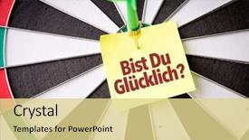  Presentation with german culture - Beautiful slide deck featuring philosophy free - are you happy in german backdrop and a  colored foreground