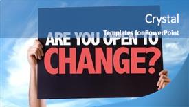  Presentation with change a flat car tire - Beautiful presentation design featuring are you open to change backdrop and a teal colored foreground