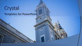  Presentation with classical - Colorful PPT theme enhanced with area of the habsburgs backdrop and a teal colored foreground