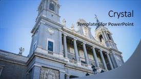  Presentation with classical - Presentation with area of the habsburgs background and a  colored foreground