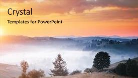  Presentation with awesome - Colorful slide set enhanced with area scenic image of farming backdrop and a  colored foreground