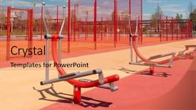  Presentation with health and welness - Amazing PPT theme having area with coating of rubber backdrop and a coral colored foreground