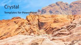  Presentation with las vegas nevada - Audience pleasing PPT theme consisting of areas - red rock canyon national conservation backdrop and a light blue colored foreground