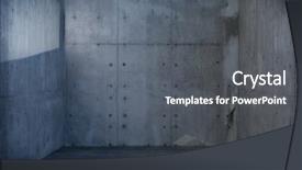  Presentation with concrete wall questions - Cool new presentation theme with areas stage - dim concrete room or wall backdrop and a gray colored foreground