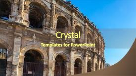  Presentation with amphitheater - Amazing slide set having nims - roman amphitheater in nimes provence backdrop and a  colored foreground