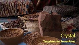  Presentation with seed and tree mustard - Audience pleasing slide deck consisting of argan tree on an africa backdrop and a  colored foreground