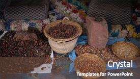  Presentation with oil seeds - Cool new PPT layouts with argan tree on an africa backdrop and a  colored foreground