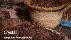  Presentation with moroccan - Presentation design consisting of argan tree on an africa background and a  colored foreground