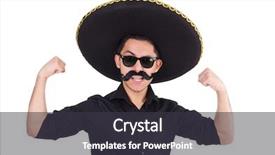  Presentation with mexican hats - Amazing presentation theme having argentian - funny man wearing mexican sombrero backdrop and a dark gray colored foreground