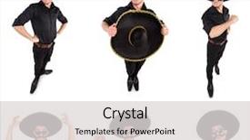  Presentation with mexican - Colorful PPT theme enhanced with argentian - funny man wearing mexican sombrero backdrop and a light gray colored foreground