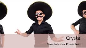  Presentation with mexican - Beautiful PPT layouts featuring argentian - funny man wearing mexican sombrero backdrop and a  colored foreground