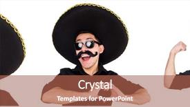  Presentation with young man wearing a hat - Slide set enhanced with argentian - funny man wearing mexican sombrero background and a red colored foreground