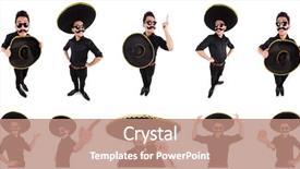  Presentation with mexican - Colorful slides enhanced with argentian - funny man wearing mexican sombrero backdrop and a  colored foreground
