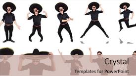  Presentation with mexican - Slide deck featuring argentian - funny man wearing mexican sombrero background and a  colored foreground