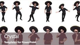  Presentation with mexican - Presentation design consisting of argentian - funny man wearing mexican sombrero background and a  colored foreground