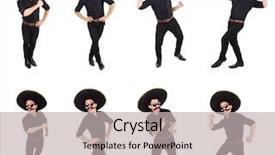  Presentation with mexican - Cool new presentation theme with argentian - funny man wearing mexican sombrero backdrop and a  colored foreground