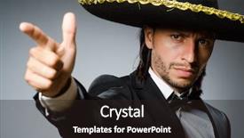  Presentation with mexican cooking - Amazing presentation theme having argentian - young mexican man wearing sombrero backdrop and a wine colored foreground