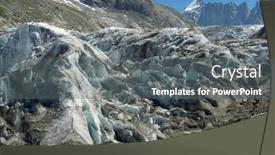  Presentation with blanc - Theme enhanced with argentiere-glacier-view-chamonix-mont background and a gray colored foreground