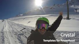  Presentation with chile - Slide deck enhanced with argentina attraction - girl taking a selfie background and a  colored foreground