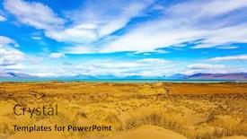  Presentation with england flat - Slide set enhanced with argentine-patagonia-the-endless-flat background and a gold colored foreground