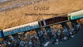  Presentation with trains - Slide set consisting of argo-trains-wagons-with-goods background and a coral colored foreground