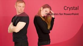  Presentation with studio - Beautiful theme featuring argue - couple arguing in studio backdrop and a coral colored foreground