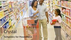  Presentation with mother and child health care - Cool new presentation design with arguement - mother refusing to buy product backdrop and a coral colored foreground