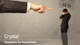  Presentation with employee - Slide set featuring arguing with boss feeling ashame background and a gray colored foreground