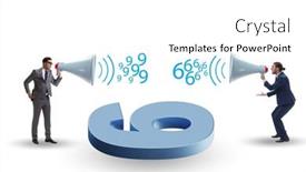  Presentation with numbers - PPT theme having argument-over-the-numbers-9 background and a  colored foreground