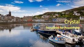  Presentation with terminal - Presentation theme featuring argyll and bute scotland background and a tawny brown colored foreground