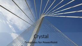  Presentation with millennium - PPT theme enhanced with arhitecture - abstract detail of millennium bridge background and a teal colored foreground