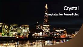  Presentation with london at night - Slide set with arhitecture - london at night united kingdom background and a black colored foreground