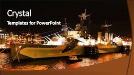  Presentation with london at night - Cool new PPT theme with arhitecture - london at night united kingdom backdrop and a black colored foreground