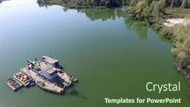  Presentation with silica sand industry - Audience pleasing PPT layouts consisting of arial-view-of-a-sand backdrop and a tawny brown colored foreground