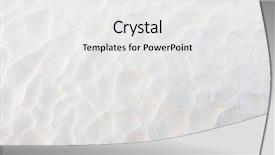  Presentation with white sand - Amazing presentation theme having white sand background backdrop and a white colored foreground