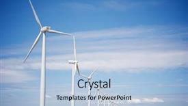 Presentation with power lines - Beautiful PPT layouts featuring wind lines - windmills for electric power production backdrop and a light blue colored foreground
