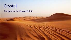  Presentation with riyadh - Amazing slide deck having arid climate - red sand arabian desert near backdrop and a sky blue colored foreground