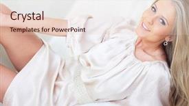  Presentation with being a single woman - Amazing presentation theme having arising - beautiful woman lying down backdrop and a lemonade colored foreground