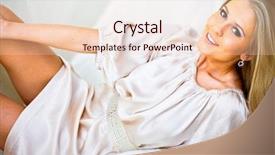  Presentation with being a single woman - Beautiful theme featuring arising - beautiful woman lying down backdrop and a lemonade colored foreground