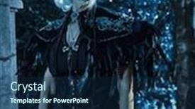  Presentation with rich - Cool new slide deck with aristocratic-old-widow-woman backdrop and a navy blue colored foreground