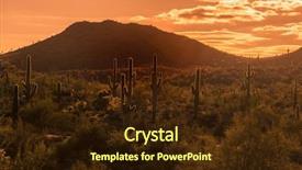  Presentation with sun desert - Audience pleasing PPT theme consisting of arizona desert landscape near phoenix backdrop and a wine colored foreground
