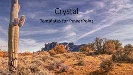  Presentation with superstition mountain - Audience pleasing PPT layouts consisting of arizona desert landscape superstition mountain backdrop and a ocean colored foreground