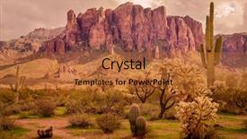  Presentation with metropolitan - PPT theme consisting of arizona desert mountain landscape superstition background and a red colored foreground