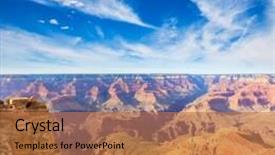  Presentation with grand canyon - Theme having arizona grand canyon national park mother point in usa background and a coral colored foreground