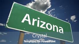  Presentation with arizona - Beautiful slides featuring arizona-road-sign-with-dramatic backdrop and a ocean colored foreground