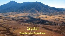  Presentation with aerial - Audience pleasing slides consisting of arizona with the border backdrop and a tawny brown colored foreground