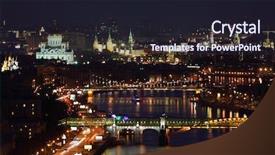  Presentation with dark night - Audience pleasing PPT theme consisting of ark - pushkinsky bridge and krymsky bridge backdrop and a wine colored foreground