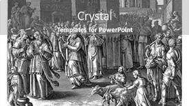  Presentation with covenant - Amazing presentation design having ark-of-the-covenant backdrop and a gray colored foreground